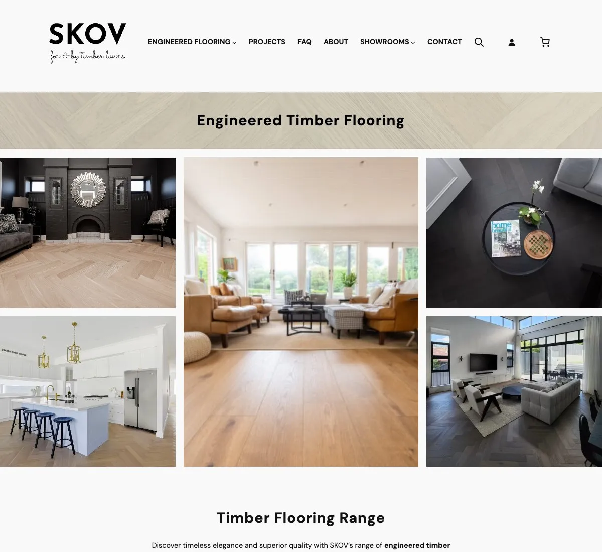 Skov Floors website