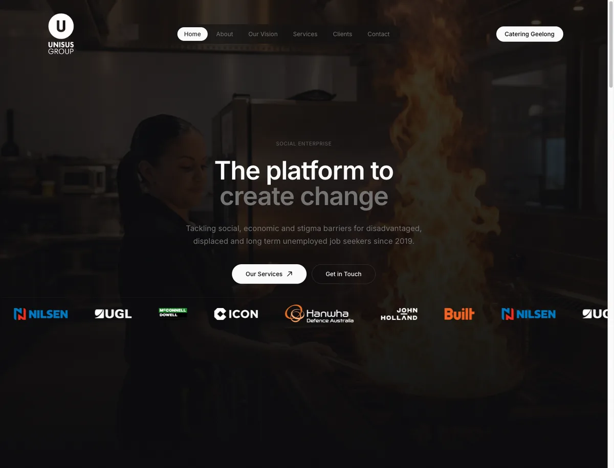 Unisus Group — Astro website built by Hooray Digital